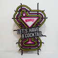 Cocktail Advertising Hanging Custom LED Neon Signs